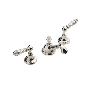 Diamond 3-Loch-Bidetmischer mit Ablaufgarnitur – Poliertes Nickel DEVON&DEVON - 1