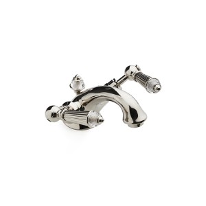 Diamond Einloch-Waschtischmischer mit Ablaufgarnitur – Poliertes Nickel DEVON&DEVON - 1