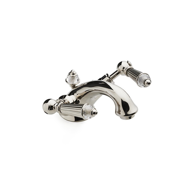 Diamond Einloch-Waschtischmischer mit Ablaufgarnitur – Poliertes Nickel DEVON&DEVON - 1