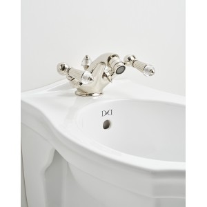 Diamond Mitigeur de bidet monotrou avec vidage - Nickel Poli DEVON&DEVON - 1