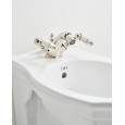 Diamond Single hole bidet mixer with pop-up waste - Polished Nickel DEVON&DEVON - 1