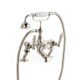 Diamond Gruppo vasca per montaggio bordovasca con doccetta e flessibile - Nickel Lucido DEVON&DEVON - 1