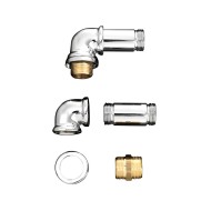Accessoires pour robinetterie Kit de raccordement pour pieds au sol MARFRGT+UTAU933/B - Chrome DEVON&DEVON - 1