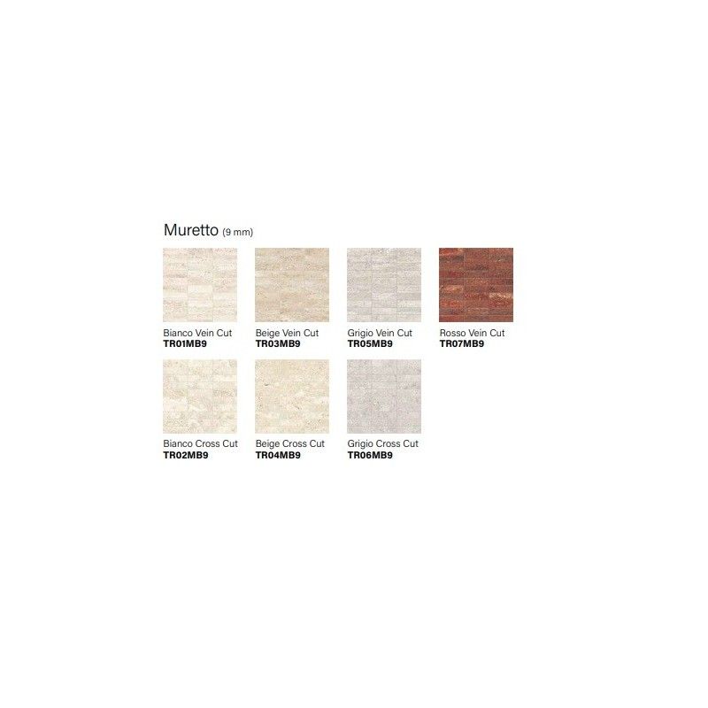 TRAVERTINI BIANCO CROSS CUT MURETTO 9MM  30X30 - ITALGRANITI GROUP TR02MB9 ITALGRANITI GROUP - 1