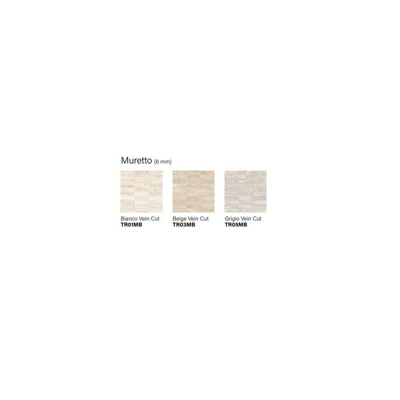 TRAVERTINI BIANCO VEIN CUT MURETTO 6MM  30X30 - ITALGRANITI GROUP TR01MB ITALGRANITI GROUP - 1