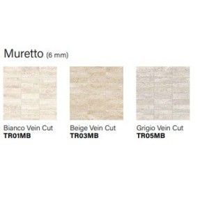 TRAVERTINI BEIGE VEIN CUT MURETTO 6MM  30X30 - ITALGRANITI GROUP TR03MB ITALGRANITI GROUP - 1