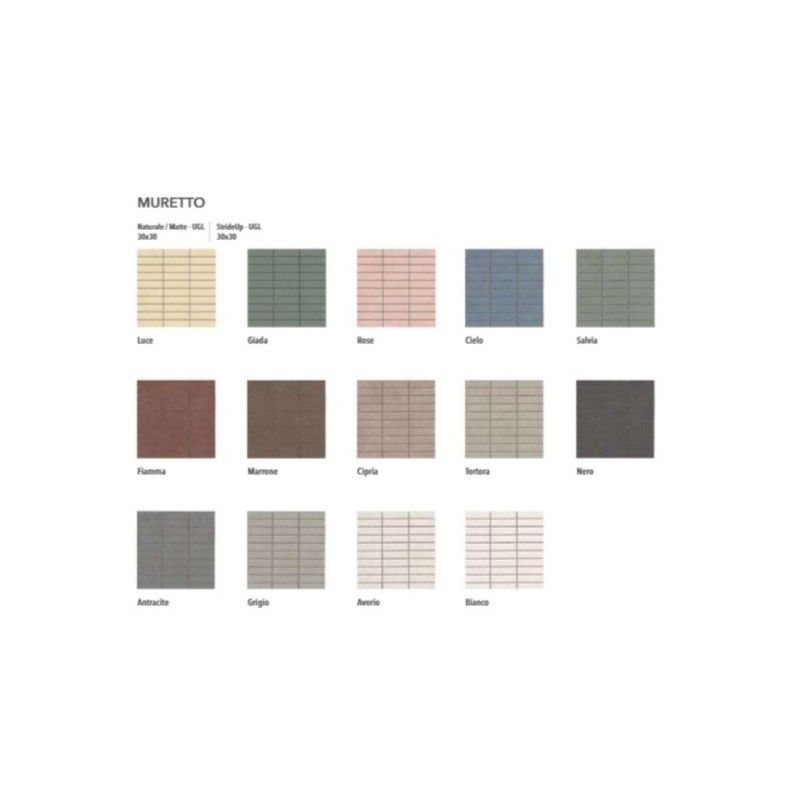 NUANCES ANTRACITE MURETTO 9MM  30X30 - ITALGRANITI GROUP NU03MB9 ITALGRANITI GROUP - 1