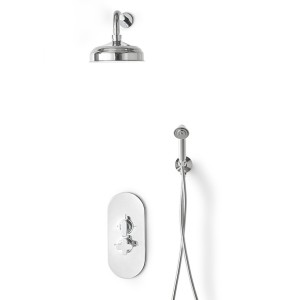 Mitigeur thermostatique 3 voies encastrable Twenties - Chrome DEVON&DEVON - 1