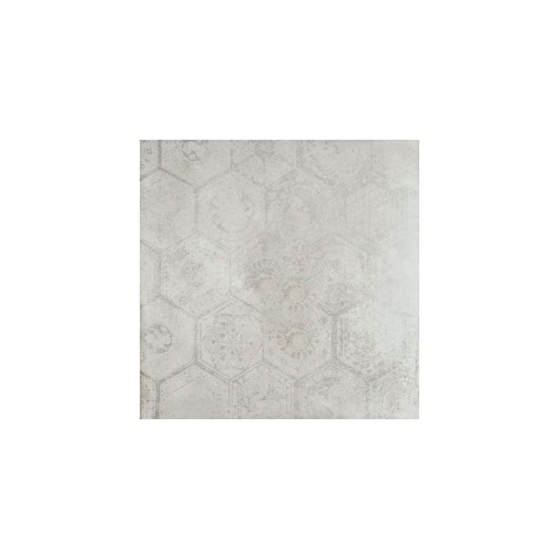 SOFT CONCRETE 60X60  HEXAGON SILVER 8MM - PORCELAINGRES X606324X8 PORCELAINGRES - 1