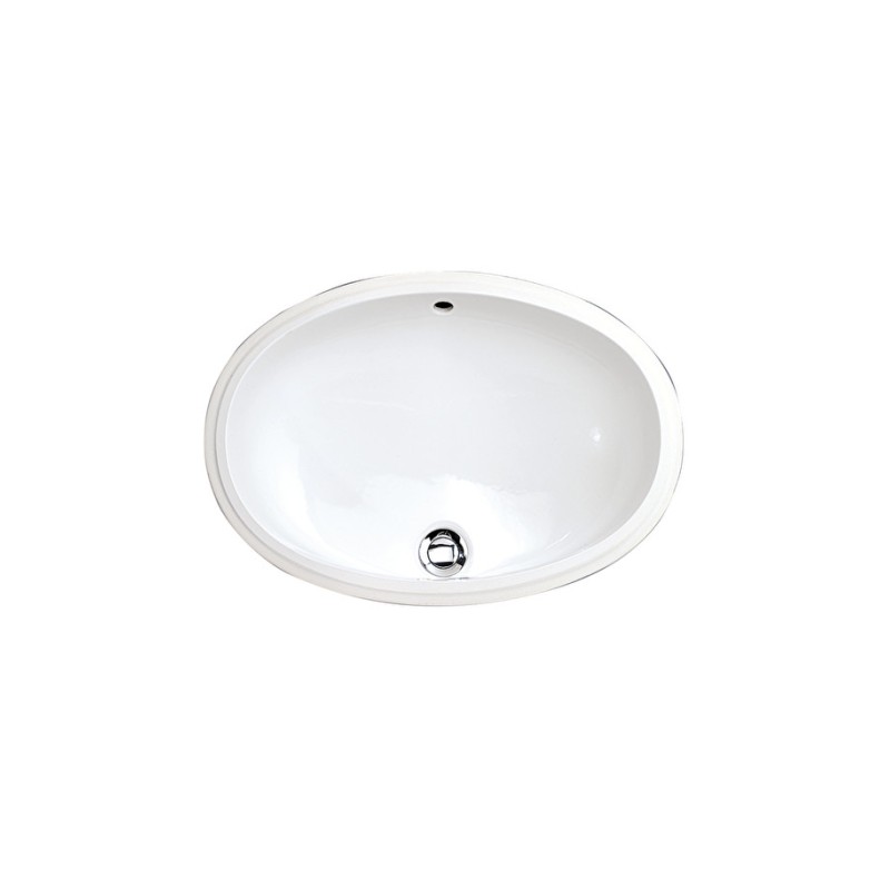 Weiß 56 Unterbauwaschbecken L57,2xH20xD43 Weiß DEVON&DEVON - 1
