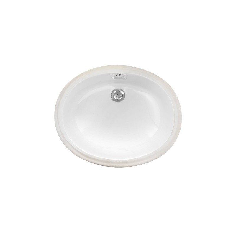 White 50 Lavabo sottopiano L50,5xH19xD41 Bianco DEVON&DEVON - 1