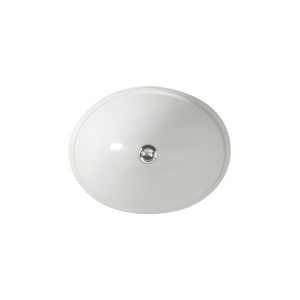 Rose Undercounter washbasin L51,5xH25xD41 White DEVON&DEVON - 1