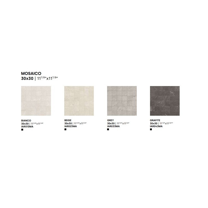 ARDESIA GREY MOSAIC 30X30 - IMPRONTA IAR033MA IMPRONTA - 1