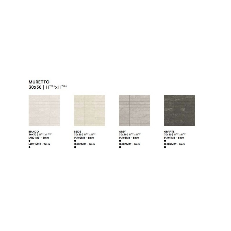 ARDESIA GREY BRICK 6MM 30X30 - IMPRONTA IAR03MB IMPRONTA - 1