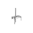 GEAR External part 2-way wall-mounted shower mixer with diverter, water connection and GESSI hand shower support GESSI SPA  - 2