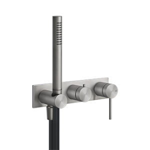 SHOWER316 Partie extérieure Mitigeur douche mural 2 voies avec inverseur, raccordement eau et support douchette GESSI GESSI SPA 