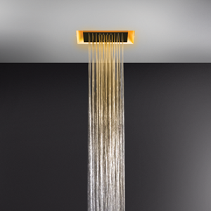 Système de douche chromothérapie faux plafond AFILO 300x300 avec fonction pluie GESSI GESSI SPA  - 2