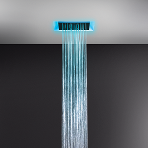 Système multifonction AFILO avec chromothérapie en faux plafond 300x300 avec fonctions pluie / cascade GESSI GESSI SPA  - 2