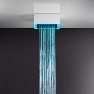AFILO Plafond / faux plafond multifonction 300x300 système de chromothérapie avec fonctions pluie / cascade GESSI GESSI SPA  - 2