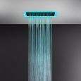Système de douche chromothérapie faux plafond AFILO 300x500 avec fonction pluie GESSI GESSI SPA  - 2