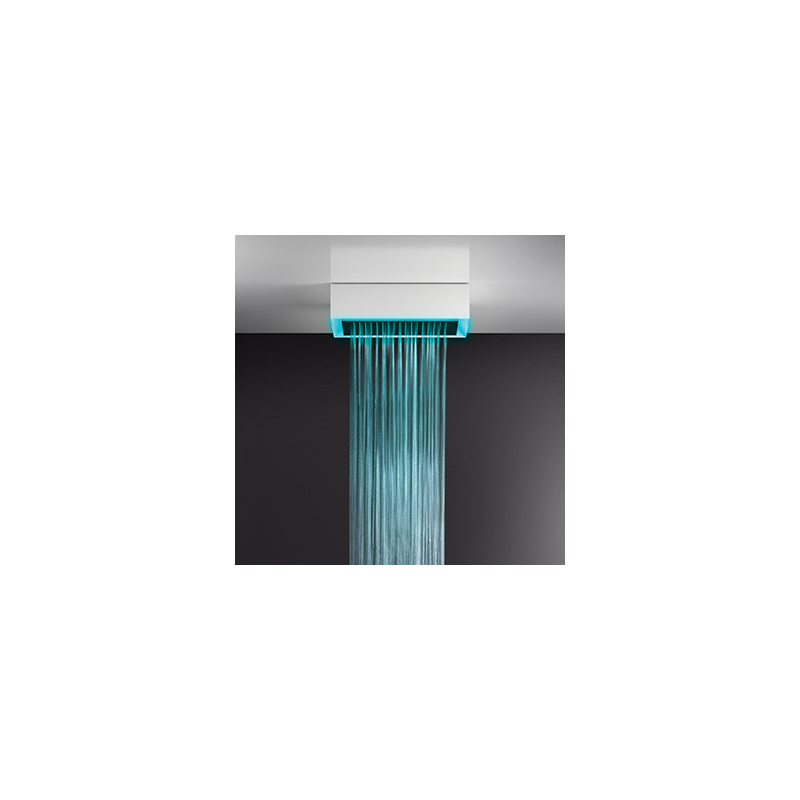 AFILO Ceiling / false ceiling shower system with chromotherapy 300x500 with GESSI rain function GESSI SPA  - 2