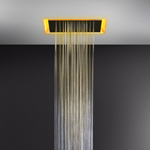 Système de douche chromothérapie faux plafond AFILO 500x500 avec fonction pluie GESSI GESSI SPA  - 2