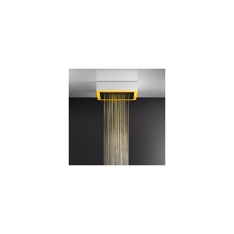 AFILO Ceiling / false ceiling shower system with chromotherapy 500x500 with GESSI rain function GESSI SPA  - 2