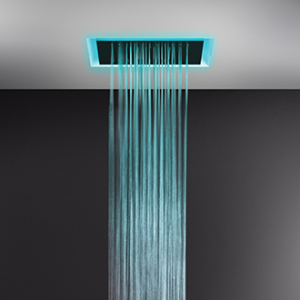 Système de chromothérapie multifonctionnel faux plafond AFILO 500x500 avec fonctions pluie / cascade / brumisateur GESSI GESSI S