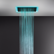 Système de chromothérapie multifonctionnel faux plafond AFILO 500x500 avec fonctions pluie / cascade / brumisateur GESSI GESSI S