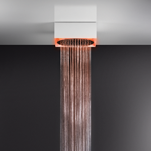 Système de douche AFILO Plafond / faux plafond avec chromothérapie Ø350 avec fonction pluie GESSI GESSI SPA  - 2