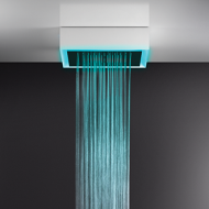 AFILO Plafond / faux plafond système de chromothérapie multifonction 500x500 avec fonctions pluie / cascade / brumisateur GESSI
