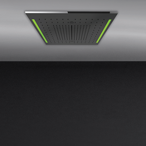 COLOUR Système multifonction avec faux plafond chromothérapie 500x500 avec fonctions pluie / cascade / brumisateur GESSI GESSI S