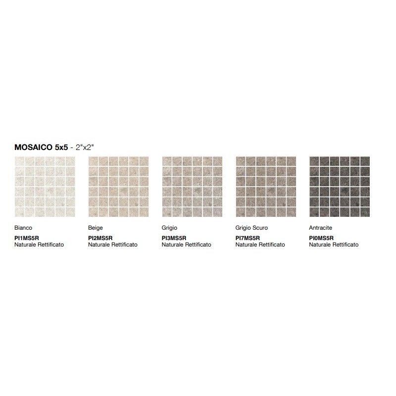 GASCOGNE BIANCO MOSAICO 5X5  RETTIFICATO  - COEM PI1MS5R COEM - 1