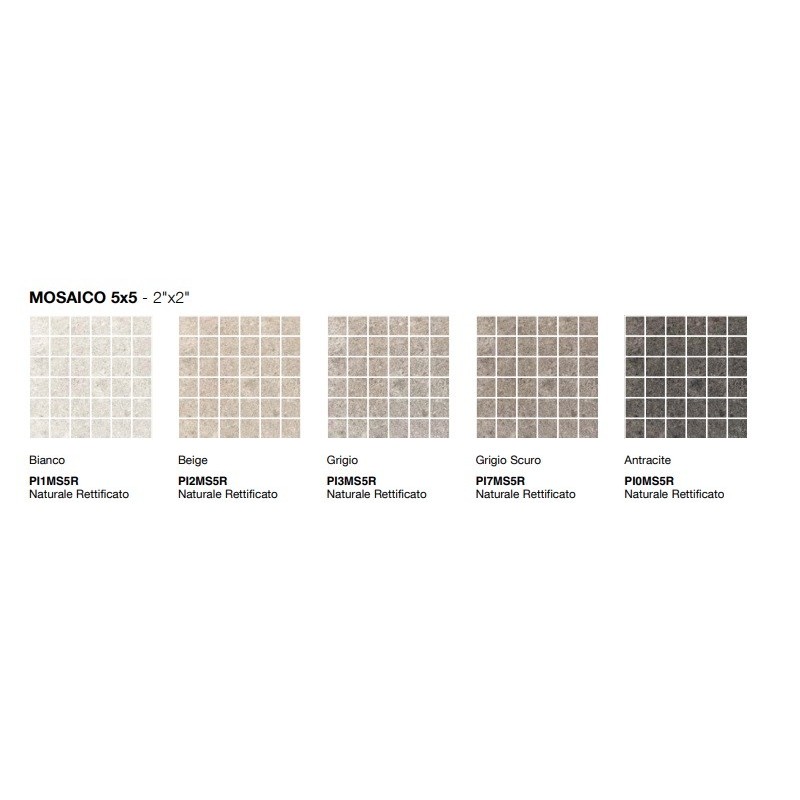 GASCOGNE GRIGIO SCURO MOSAIC 5X5 SQ  - COEM PI7MS5R COEM - 1