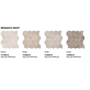 VERSATILE DECO BIANCO WAVY 28,4X28,4 - COEM VV1MS1R COEM - 1