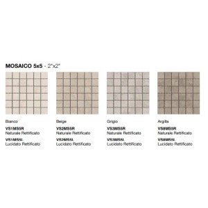 VERSATILE STONE BEIGE  MOSAIQUE 5X5 BRILLANT  - COEM VS2MS5L COEM - 1