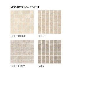 AUTENTICA LIGHT BEIGE MOSAIQUE 5X5 SQ - FIORANESE CERAMICHE AU1MS5R FIORANESE CERAMICHE - 1