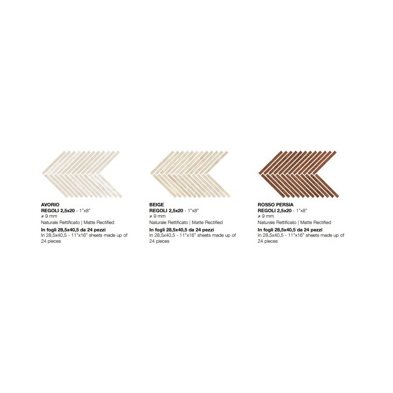 SENZATEMPO MOSAIC REGOLI BEIGE SQ - FIORANESE CERAMICHE 0TT2MRR FIORANESE CERAMICHE - 1