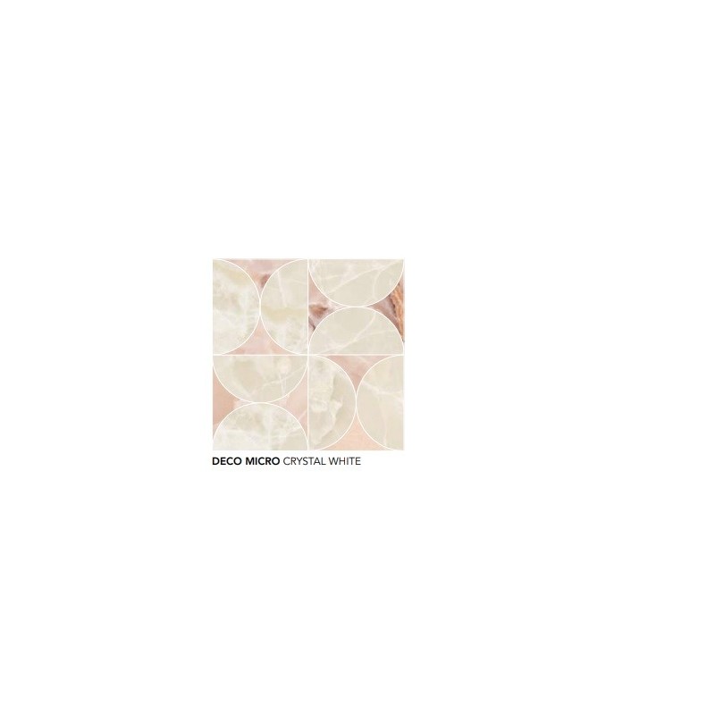 UNICA CRYSTAL WHITE DEKOR MICRO 89X89 - FIORANESE CERAMICHE UI9MS1L FIORANESE CERAMICHE - 1