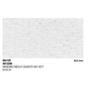 SUPREME MEMORIES MEDLEY QUARZITE NATUREL 60X120 SQ - FLAVIKER PF60013290 FLAVIKER - 1