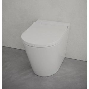 H-SMART RIMLESS floor-standing toilet with heated seat and Hatria remote control WHITE HATRIA - 1
