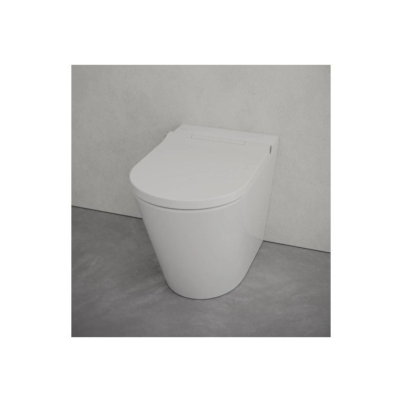 WC au sol H-SMART RIMLESS avec siège chauffant et télécommande Hatria BLANC HATRIA - 1