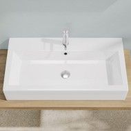 BAHIA 13 Waschbecken 80X36,5 Einloch mit überlauf Weiss HATRIA HATRIA - 1