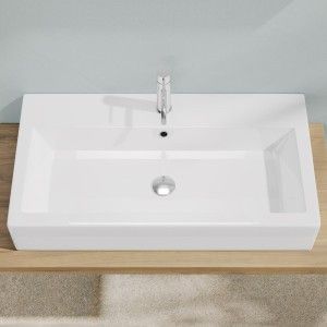 BAHIA 13 Waschbecken 50X36,5 Einloch mit überlauf Weiss HATRIA HATRIA - 1