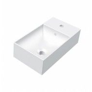 BAHIA 13 Handwaschbecken 45X25 Einloch mit Überlauf Weiß HATRIA HATRIA - 1