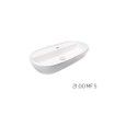 HAPPY HOUR SLIM Countertop washbasin 21:00 MF S single hole without overflow 75X38 HATRIA HATRIA - 3