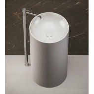 FREESTANDING WASHBASINS Solid surface washbasin FW_01 Matt White/Cement 44x87 HATRIA HATRIA - 2