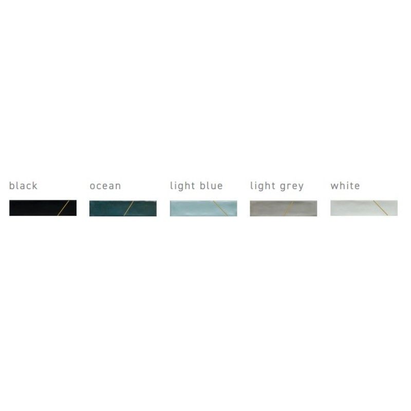 MARRAKECH LIGHT BLUE MOSAIC GEO ORO 4,8x20 - CERAMICA RONDINE J92773 CERAMICA RONDINE - 1