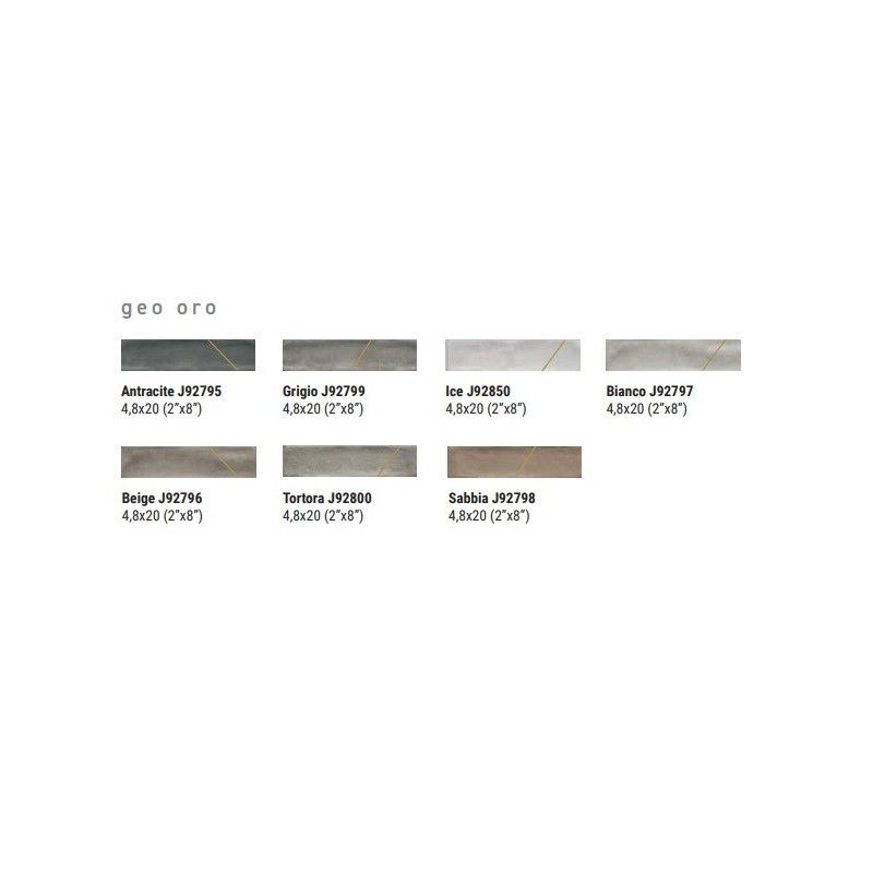 CRUDA BEIGE MOSAIK GEO ORO 4,8x20 - CERAMICA RONDINE J92796 CERAMICA RONDINE - 1