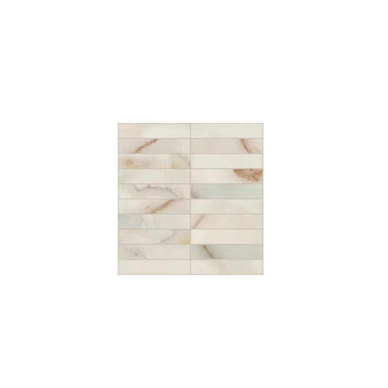 BIJOUX ONYX BLANCHE GLOSSY MOSAIC  3X15 - LUXURY DESIGN FLORIM 767569 FLORIM LUXURY DESIGN - 1